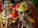 A Child Enacts the Life of Hindu God Krishna During Janamashtami Celebrations Associa...