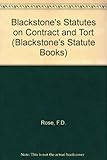 Blackstone's statutes on contract & tort