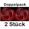 Xilence - 120mm Geh�use L�fter - Transparent mit Roten LED - Doppelpack 2 St�ck Geh�usel�fter