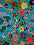 IMAGE OF Textile with Children Holding Hands, Lake Atitlan, Western Highlands, Guatemala Premium Photographic Poster Print by Cindy Miller Hopkins, 30x40