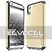 Evocel EVO-HTC626-SA15 Dual Layer Series Slim Hybrid Armor Protector Case for HTC Desire 626/626s, Retail Packaging, Gold Medal