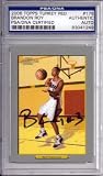 Brandon Roy Autographed/Hand Signed 2006 Turkey Red Rookie Card PSA/DNA Slabbed