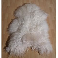 Island Schaffell Lammfell Fell wei� 120-130cm