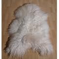 Island Schaffell Lammfell Fell wei� 120-130cm
