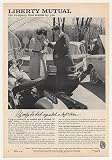 1961 Police Motorcycle Auto Accident Liberty Mutual Insurance Print Ad