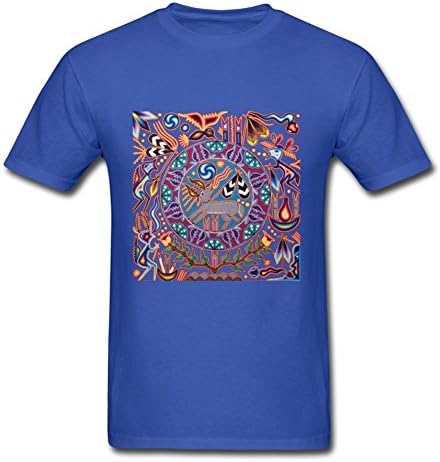 Huichol Peyote Deer Cotton Shirt Custom Men T-shirt X-large Available