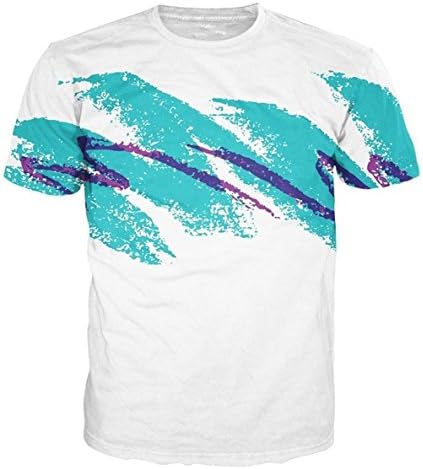 KKWFlus Unisex 3D Graffiti Crewneck Shirt Hoodie Sweatshirt Clothing White (Asia XL = US L, A3)