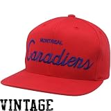 Mitchell & Ness Montreal Canadiens Red Script Snapback Adjustable Hat