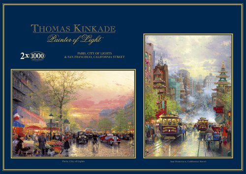 Childrens Toyshop  Toys : Gibsons Puzzle - Paris & San Francisco - 2 x 1,000 Piece Jigsaw