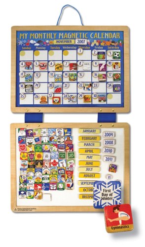 Childrens Toyshop  Toys : Melissa & Doug Deluxe Magnetic Calendar