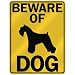 schnauzer5 - BEWARE OF MINIATURE SCHNAUZER PARKING SIGN DOG