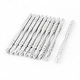 uxcell　プラスドライバービット　磁気インパクト　ダブルヘッド　S2スチール　PH2x100mm　10個