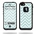 Mightyskins Protective Vinyl Skin Decal Cover for LifeProof iPhone 5 / 5S Case fre Case wrap sticker skins Aqua Chevron