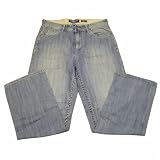 Marc Ecko - Ecko Unlimited Mens Washed Light Blue Baggy Fit Jeans