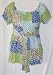 tunic peasant top/multipatch print