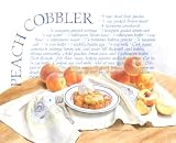 Kitchen Recipe Homemade Peach Cobbler Pie 16x20 Art Print