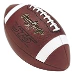 Rawlings ST5B Four Panel NFHS Full Grain Leather Game Football (Official)
