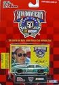 1998 - Racing Champions - NASCAR 50th Anniversary - Ken Schrader - No. 33 Chevrolet Monte Carlo - 1:64 Scale Die Cast Replica Car, Collectible Card and Display Stand