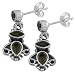 Fashionable 2.5 Ct. Smoky Topaz 925 Sterling Silver Dangle Earrings