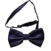 Alizeebridal Men's Solid Formal Banded Bow Ties 17-color Available