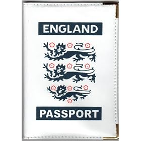 Real Leather PASSPORT COVER - ENGLAND