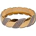 Gold and Rodium Plated Bangle Bracelets Costume Jewelry in Indian-Style 2.25 inches