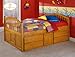 Full Size Captains Bed with Under Bed Storage
