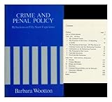 Crime and penal policy : reflections on fifty years' experience
