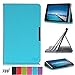 Lenovo Idea Tab A8-50 8 Inch Case Cover, FYY Slim Fit Folio Stand Leather Case Cover for Lenovo Idea Tab A8-50 8 Inch Cyan