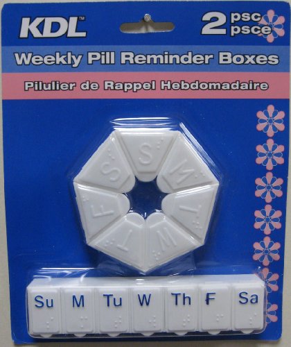 Weekly Pill Reminder Boxes 2piece