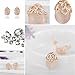 Hitaocity Women 18k Rose Gold Plated Hollow out Drop Ball Earrings for Women