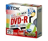 TDK DVD-RϿ���� 1-16��®�б� 25�����ꥭ�塼�֥����������� 5�����顼�ץ�󥿥֥� �������ǥ����� [DVD-R120CPMX25CT]