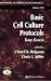 Search : Basic Cell Culture Protocols (Methods in Molecular Biology) (Methods in Molecular Biology)