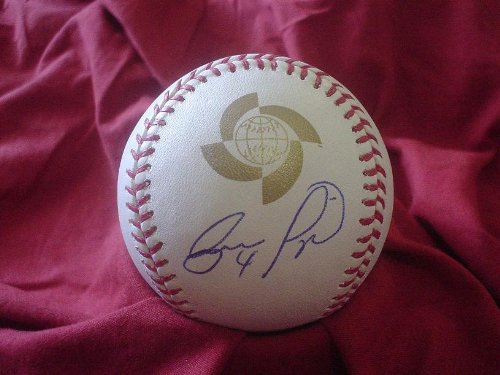 Team Venezuela Jose Lopez Autographed 2009 World Baseball Classic Official Game Baseball, Proof Photo of Jose Signing for Us.
