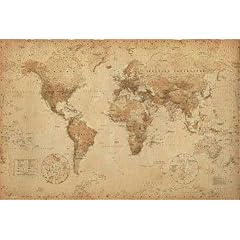 Empire 105424 Maps Antique Map, Landkarte, Poster, Plakat ca. 91,5 x 61 cm