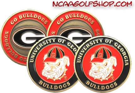 Georgia Bulldogs Golf Ball Markers