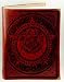 Celtic Spiral Pentagram Leather Blank Book Ox Blood Red