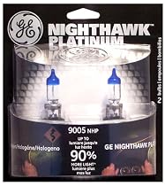 GE 9005NHP/BP2 Nighthawk PLATINUM Headlight Bulbs (High Beam), Pack of 2