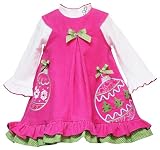 Rare Editions Girls 2-6x Ornament Corduroy Jumper,Fuchsia,2T