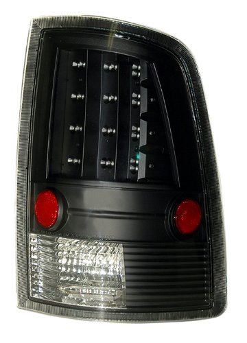 AnzoUSA 311144 Black Tail Light Assembly - (Sold in Pairs)