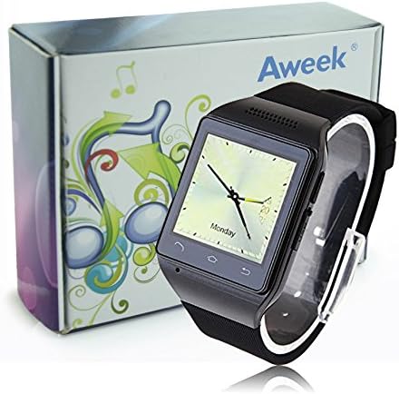Aweek® S18 Smart Watch Phone 1.54" Capacitive Touch Screen Bluetooth 3.0 GSM SmartWatch Mobile Phone MP3 FM Radio with Sim Card Slot (Black)