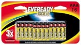 Eveready Gold Alkaline Batteries AAA In Family Pack 16Count