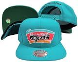 San Antonio Spurs Solid Teal Plastic Snapback Adjustable Plastic Snap Hat / Cap