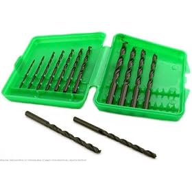 13-piece Black Oxide Drill Bit Set by 