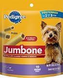 Pedigree Jumbone Mini Snack Food for Toy/Small Dogs, 10-Count Bones (Pack of 12)