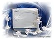 Wedding Guest book, Toasting glasses, cake knife and pen set W150F