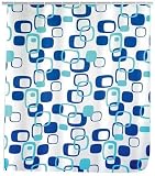 Kitchen & Housewares : Wenko Shower Curtain 120x200 Geometrix, Textile
