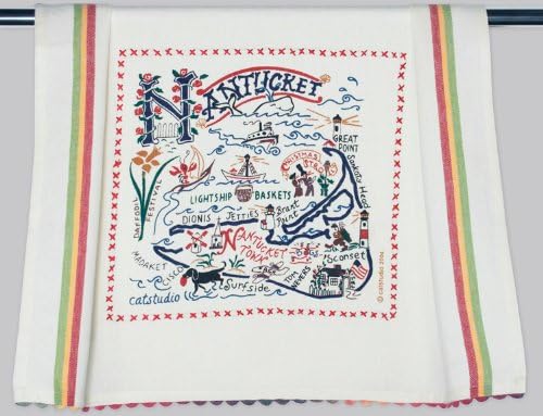Catstudio Nantucket Dish Towel - Original Geography Collection Décor 078D(CS)