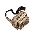[Classic Leopard Grain] Multi-Purposes Fanny Pack / Back Pack / Travel Lumbar Pack