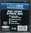 Ultra Pro 200 card plastic storage box for baseball cards and other sports cards